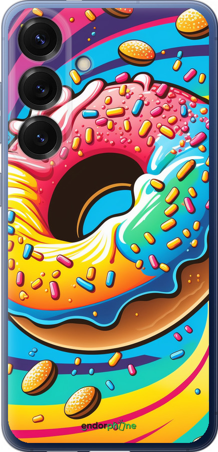 Силіконовий чехол Пончик веселка для Samsung Galaxy S25 Plus - 5584u-3826 изображение 