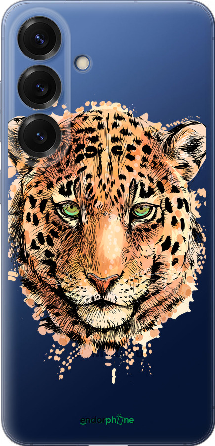 Силиконовый чехол Леопард v2 для Samsung Galaxy S25 Plus - 5606u-3826 изображение 