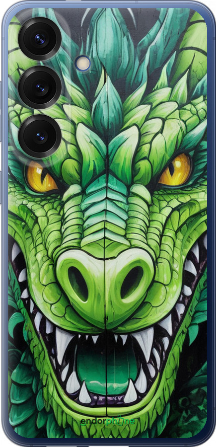 Силіконовий чехол Зелений дракон для Samsung Galaxy S25 Plus - 5816u-3826 изображение 