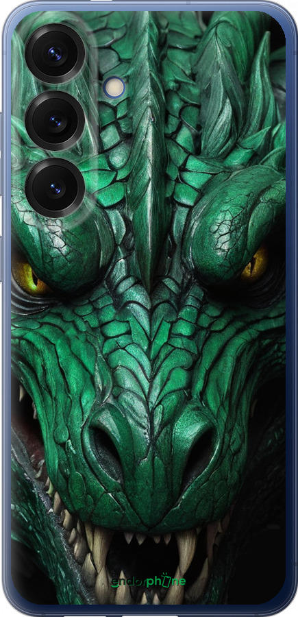 Силіконовий чехол Зелений дракон v2 для Samsung Galaxy S25 Plus - 5817u-3826 изображение 