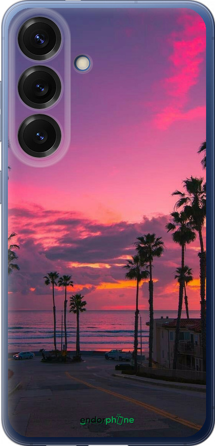 Силиконовый чехол Пальмы для Samsung Galaxy S25 Plus - 5873u-3826 изображение 