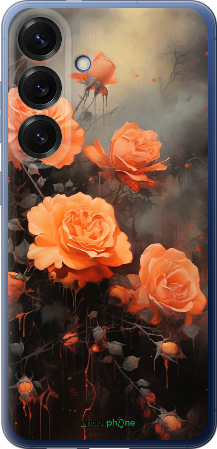 Силиконовый чехол Оранжевые розы для Samsung Galaxy S25 Plus - 5944u-3826 изображение 