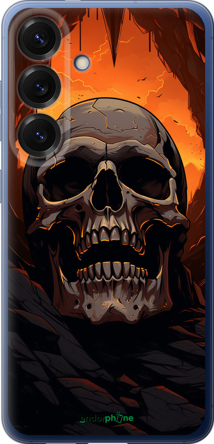 Силиконовый чехол Череп в пещере для Samsung Galaxy S25 Plus - 5959u-3826 изображение 