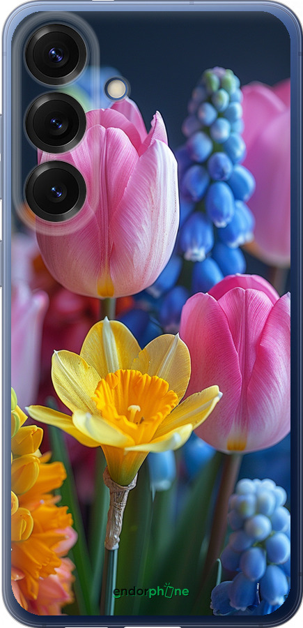 Силиконовый чехол Весенние цветы для Samsung Galaxy S25 Plus - 6058u-3826 изображение 
