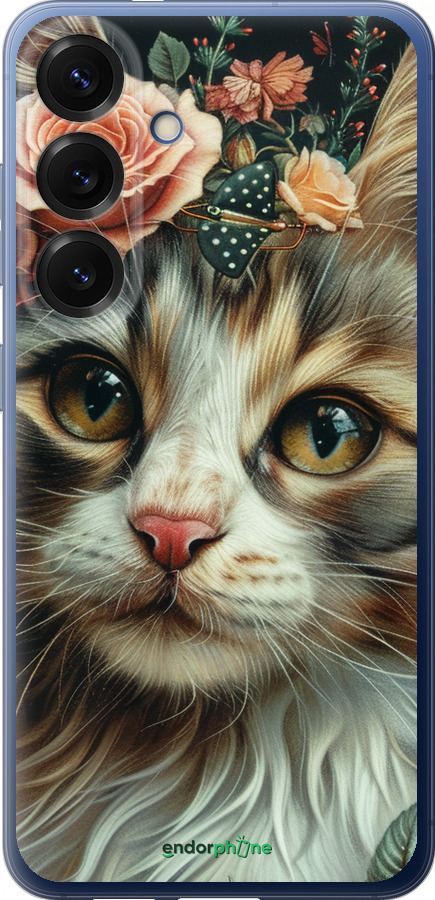 Силіконовий чехол Cats and flowers для Samsung Galaxy S25 Plus - 6069u-3826 изображение 
