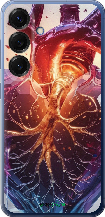 Силіконовий чехол Crystal Heart для Samsung Galaxy S25 Plus - 6070u-3826 изображение 