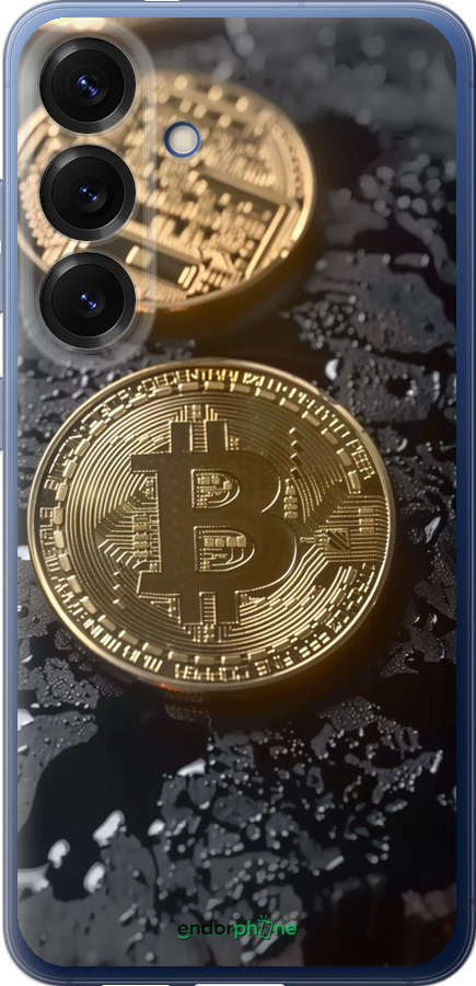 Силіконовий чехол Вулканійчний Bitcoin для Samsung Galaxy S25 Plus - 6092u-3826 изображение 