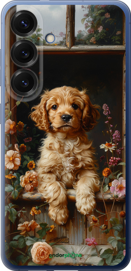 Силиконовый чехол Щенок cocker spaniel для Samsung Galaxy S25 Plus - 6136u-3826 изображение 
