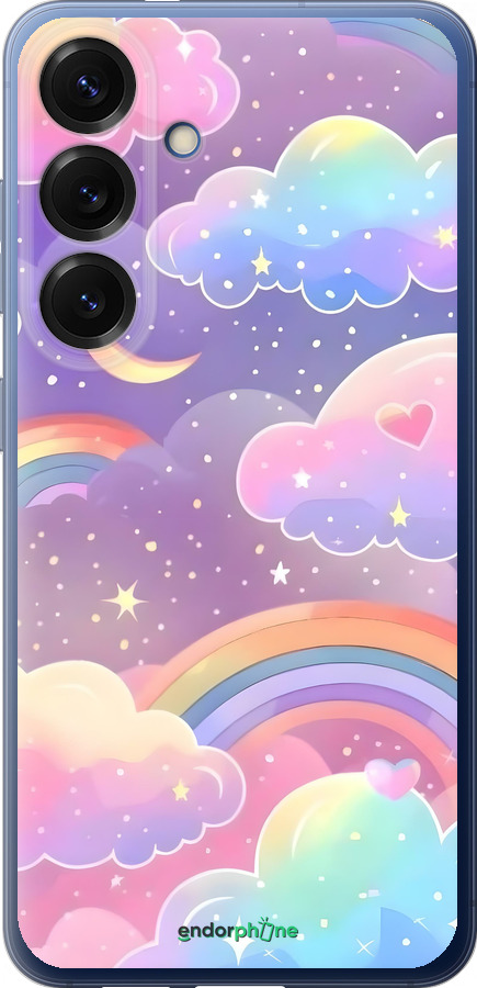 Силіконовий чехол Хмари та веселка для Samsung Galaxy S25 Plus - 6312u-3826 изображение 