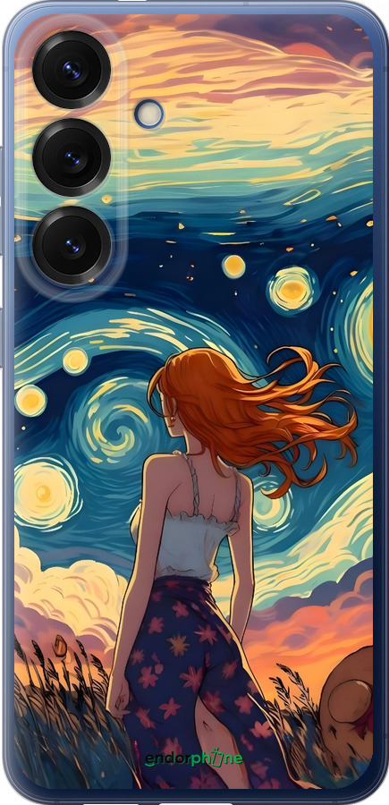 Силиконовый чехол Девушка Арт для Samsung Galaxy S25 Plus - 6325u-3826 изображение 