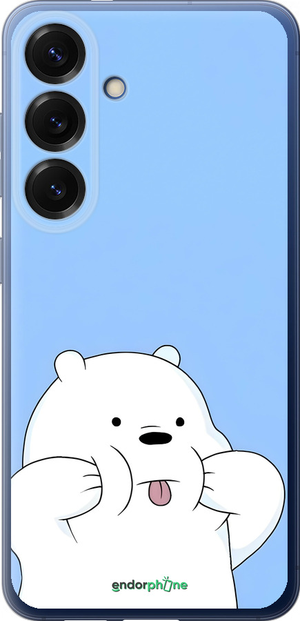 Силиконовый чехол Милый мишка для Samsung Galaxy S25 Plus - 6357u-3826 изображение 