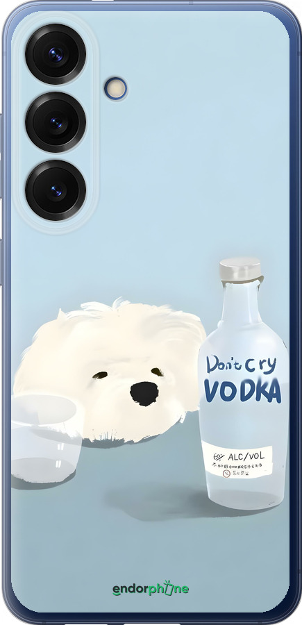 Силиконовый чехол Пес водка для Samsung Galaxy S25 Plus - 6368u-3826 изображение 