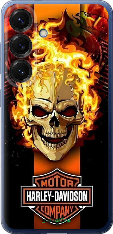 Силиконовый чехол Харлей девидсон для Samsung Galaxy S25 Plus - 6370u-3826 изображение 