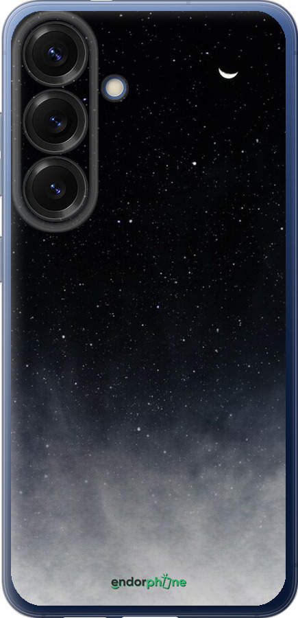Силиконовый чехол Сині хмари, Синій місяць для Samsung Galaxy S25 Plus - 6396u-3826 изображение 