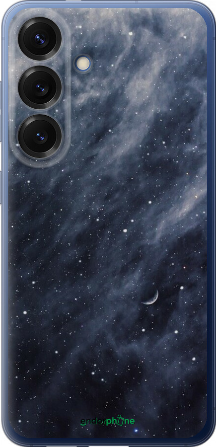 Силіконовий чехол Сині хмари, Синій місяць для Samsung Galaxy S25 Plus - 6398u-3826 изображение 
