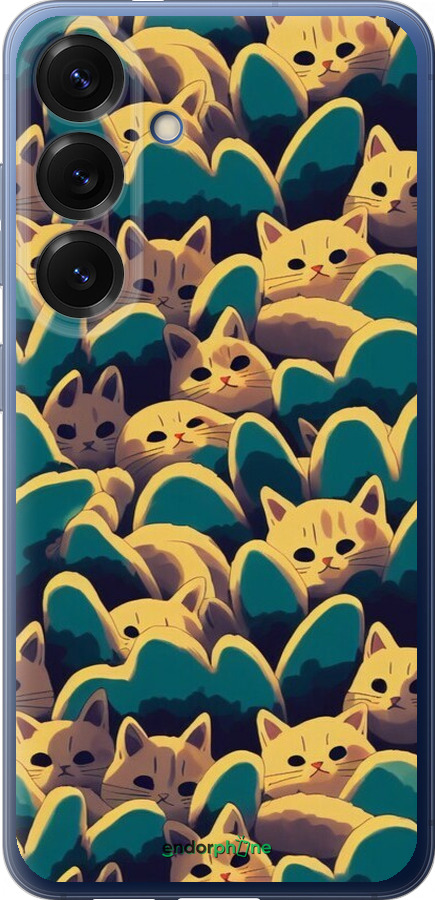 Силиконовый чехол С изображением кошек для Samsung Galaxy S25 Plus - 6429u-3826 изображение 