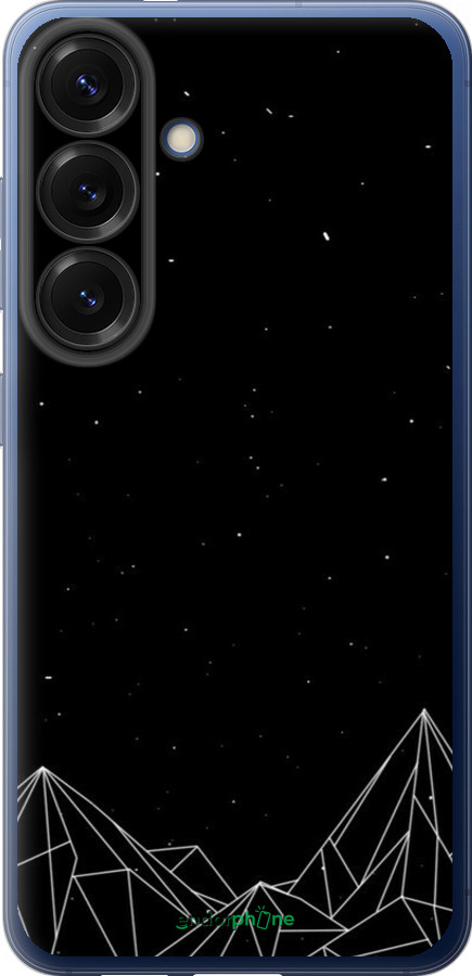 Силіконовий чехол Чорно білі абстрактні гори для Samsung Galaxy S25 Plus - 6437u-3826 изображение 