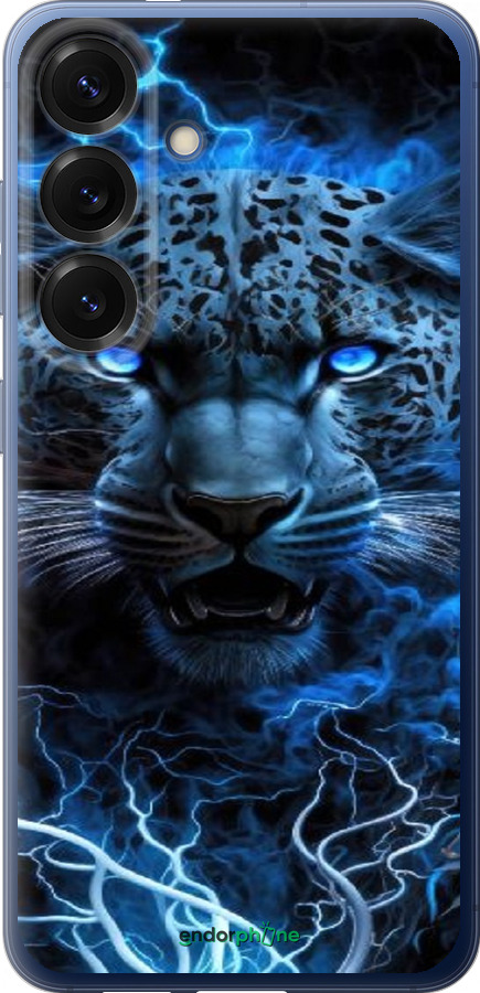 Силиконовый чехол Ледяной леопард для Samsung Galaxy S25 Plus - 6460u-3826 изображение 