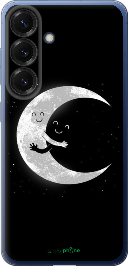 Силиконовый чехол Лунные объятия для Samsung Galaxy S25 Plus - 6508u-3826 изображение 
