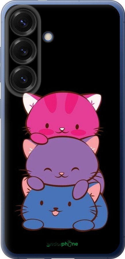 Силіконовий чехол Милі котятка для Samsung Galaxy S25 Plus - 6518u-3826 изображение 