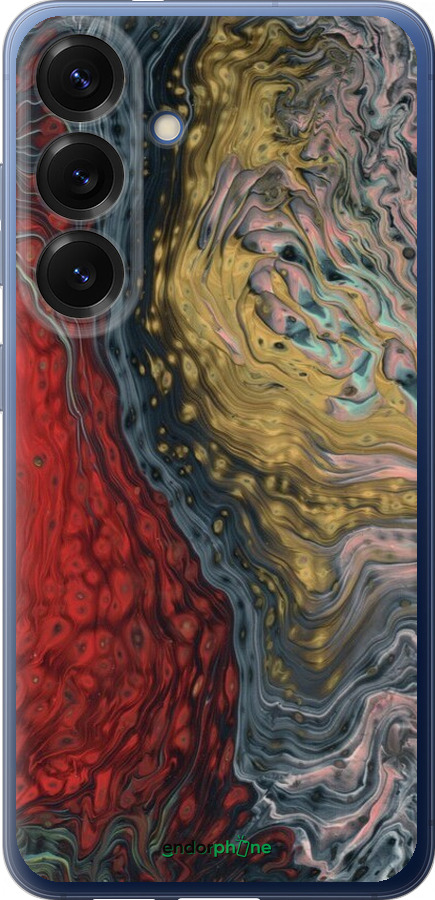 Силиконовый чехол С изображением абстрактной живописи для Samsung Galaxy S25 Plus - 6530u-3826 изображение 
