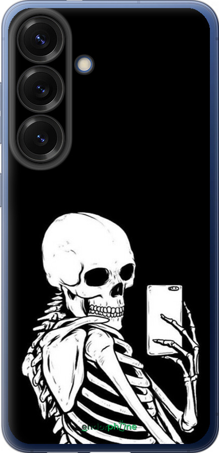 Силиконовый чехол Скелет делает Selfie для Samsung Galaxy S25 Plus - 6535u-3826 изображение 