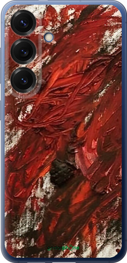 Силиконовый чехол Абстрактная композиция в красных тонах для Samsung Galaxy S25 Plus - 6541u-3826 изображение 