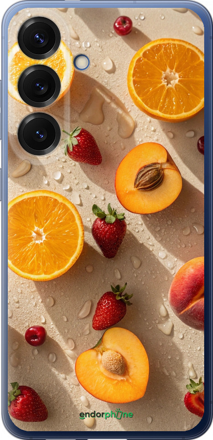 Силіконовий чехол Фрукти 3 для Samsung Galaxy S25 Plus - 6703u-3826 изображение 
