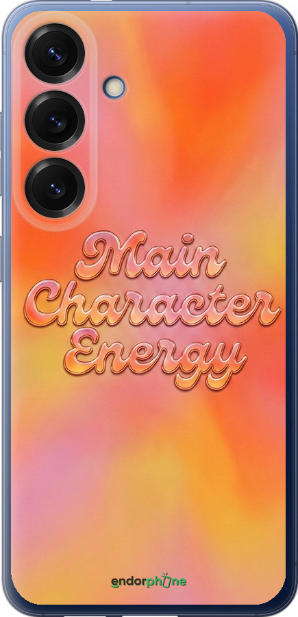 Силиконовый чехол Aura Gradient Main Character Energy Aesthetic Y2K для Samsung Galaxy S25 Plus - 6783u-3826 изображение 