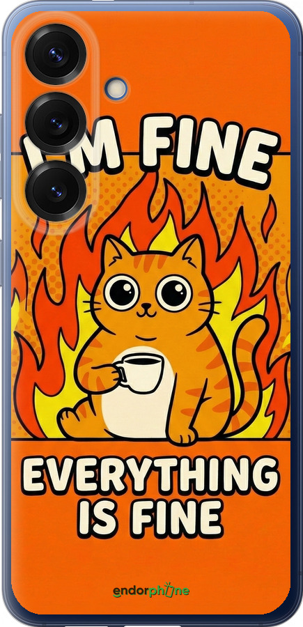 Силіконовий чехол Funny Cat для Samsung Galaxy S25 Plus - 6786u-3826 изображение 