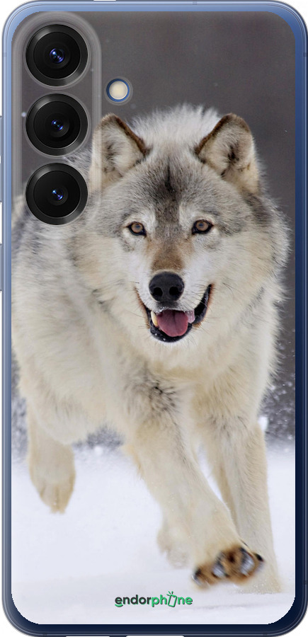 Силиконовый чехол Бегущий волк для Samsung Galaxy S25 Plus - 826u-3826 изображение 