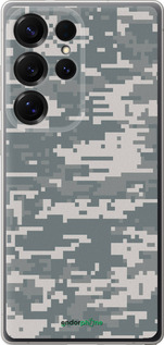 Силиконовый чехол Камуфляж для Samsung Galaxy S25 Ultra - 1085u-3805 изображение 