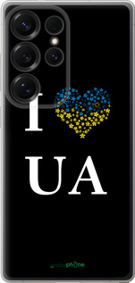 Силиконовый чехол I love UA для Samsung Galaxy S25 Ultra - 1112u-3805 изображение 