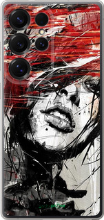 Силиконовый чехол Лицо девушки для Samsung Galaxy S25 Ultra - 1162u-3805 изображение 