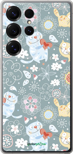 Силиконовый чехол Котята v3 для Samsung Galaxy S25 Ultra - 1223u-3805 изображение 