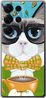 Силиконовый чехол Cat&Coffee для Samsung Galaxy S25 Ultra - 4053u-3805 изображение 