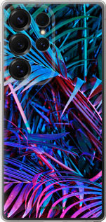 Силиконовый чехол Папоротник под ультрафиолетом для Samsung Galaxy S25 Ultra - 4069u-3805 изображение 