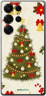 Силиконовый чехол Новогодняя елка для Samsung Galaxy S25 Ultra - 4198u-3805 изображение 