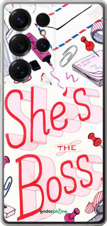 Силиконовый чехол she's the  boss для Samsung Galaxy S25 Ultra - 4254u-3805 изображение 