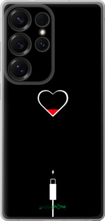 Силиконовый чехол Подзарядка сердца для Samsung Galaxy S25 Ultra - 4274u-3805 изображение 