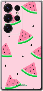 Силиконовый чехол Розовый арбуз для Samsung Galaxy S25 Ultra - 4314u-3805 изображение 