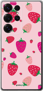 Силиконовый чехол Клубнички для Samsung Galaxy S25 Ultra - 4332u-3805 изображение 