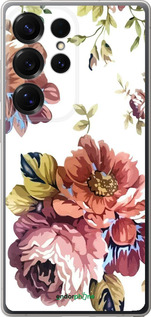 Силиконовый чехол Vintage flowers для Samsung Galaxy S25 Ultra - 4333u-3805 изображение 