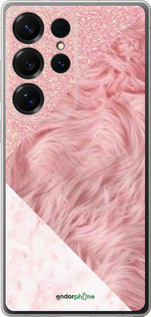 Силиконовый чехол Розовые текстуры для Samsung Galaxy S25 Ultra - 4343u-3805 изображение 