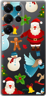 Силиконовый чехол Новогодний 1 для Samsung Galaxy S25 Ultra - 4614u-3805 изображение 