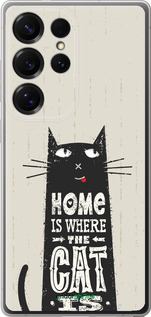 Силиконовый чехол Кот для Samsung Galaxy S25 Ultra - 4671u-3805 изображение 
