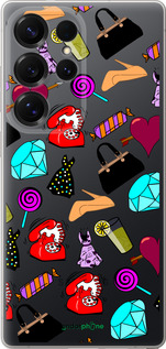 Силиконовый чехол stickers для Samsung Galaxy S25 Ultra - 4757u-3805 изображение 