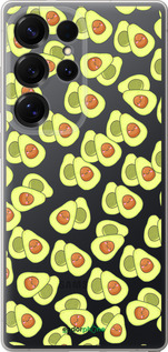 Силиконовый чехол Весёлые авокадо для Samsung Galaxy S25 Ultra - 4799u-3805 изображение 