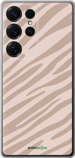 Силиконовый чехол Зебра беж для Samsung Galaxy S25 Ultra - 4875u-3805 изображение 