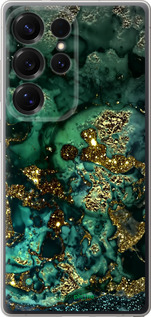 Силиконовый чехол Мрамор золото богатство для Samsung Galaxy S25 Ultra - 5419u-3805 изображение 